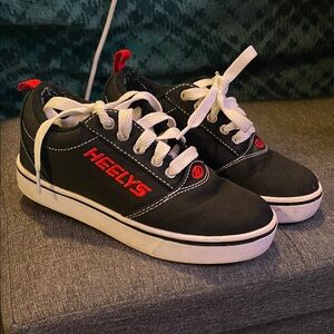 Heelys Kids Black Sneakers with Red Accents